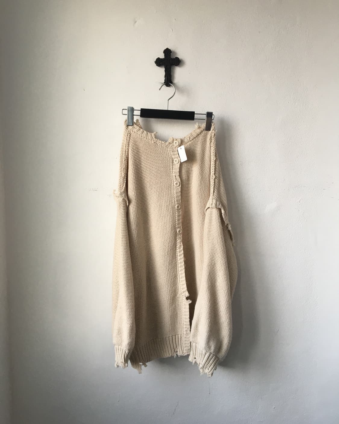 Grunge point knit cardigan 상품이미지2