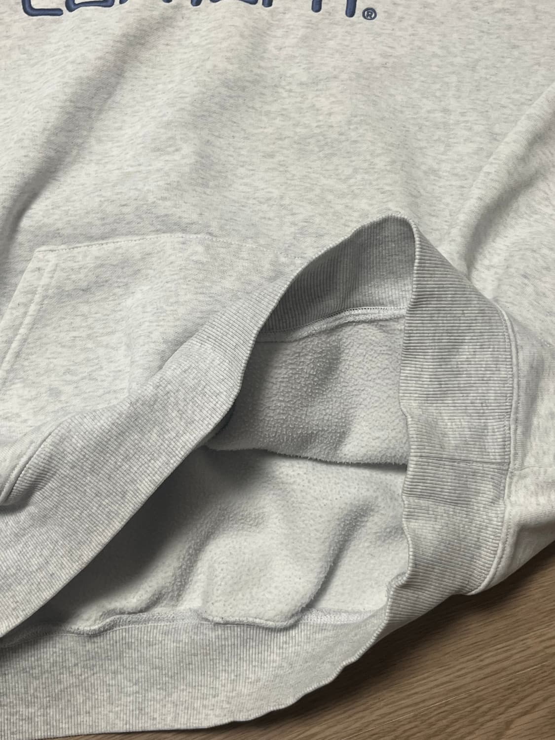 칼하트 윕 wip 백염 애쉬 그레이 후드티 상품이미지5