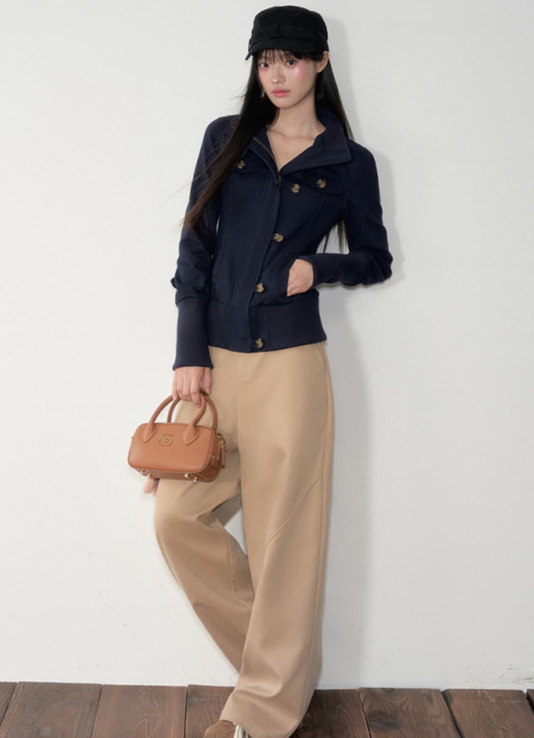 Slim Buttoned Zip-Up Jacket 상품이미지2