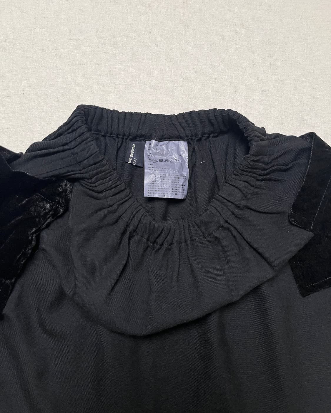 꼼데가르송 울 티어드 스커트 벨벳 트림 comme des garcons 상품이미지9