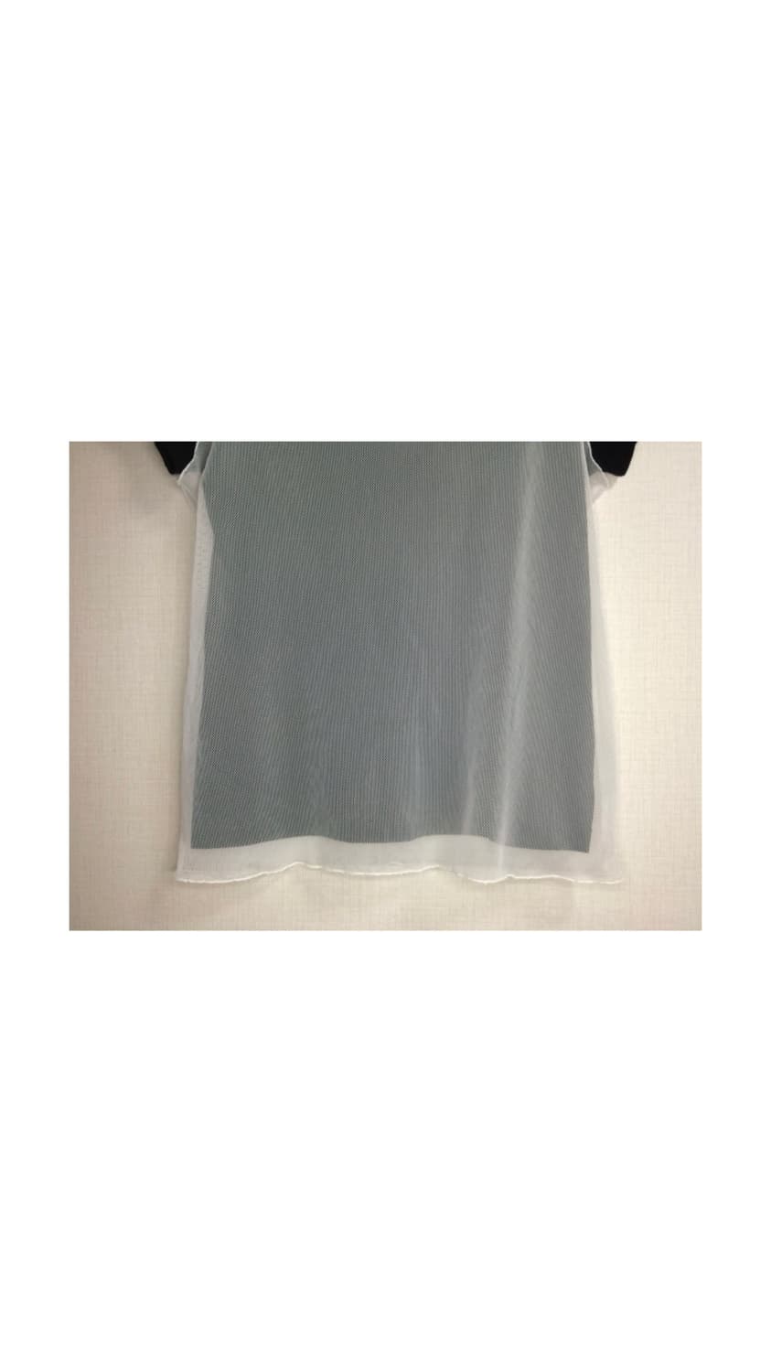 빈티지 메쉬 레이어드 반팔 티셔츠 상품이미지3