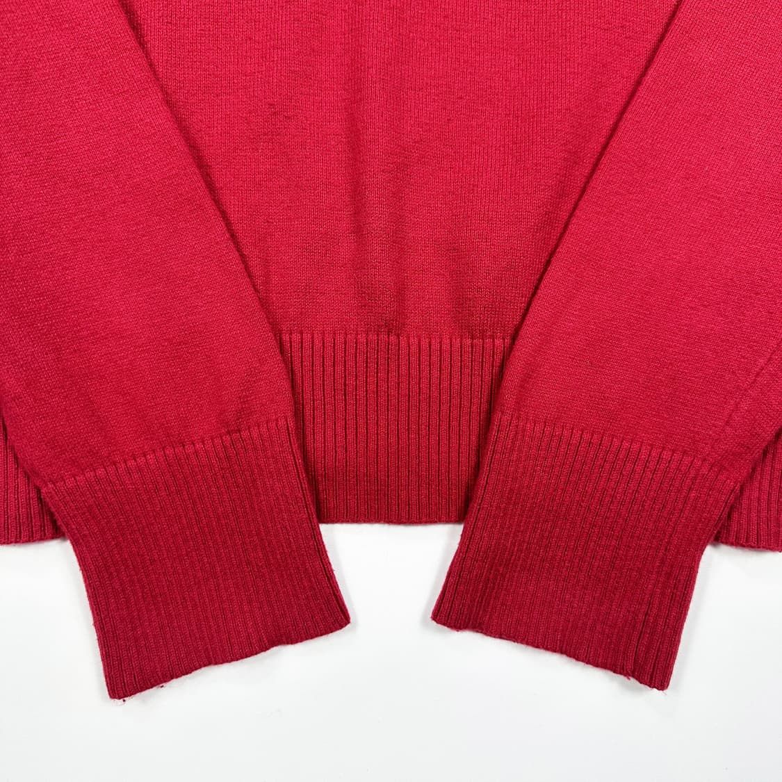 아베크롬비 og y2k 여성 브이넥 니트 레드 여성S 상품이미지4