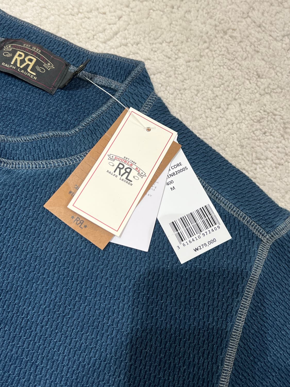 와플니트 숏슬리브 헨리 셔츠 상품이미지4