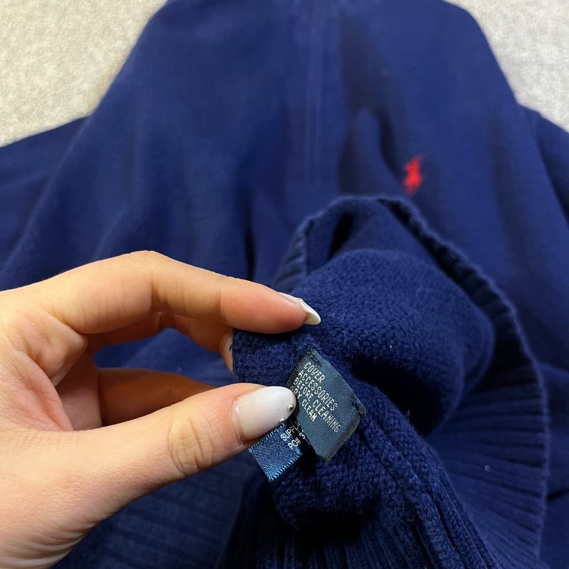 폴로 반집업 니트 상품이미지4