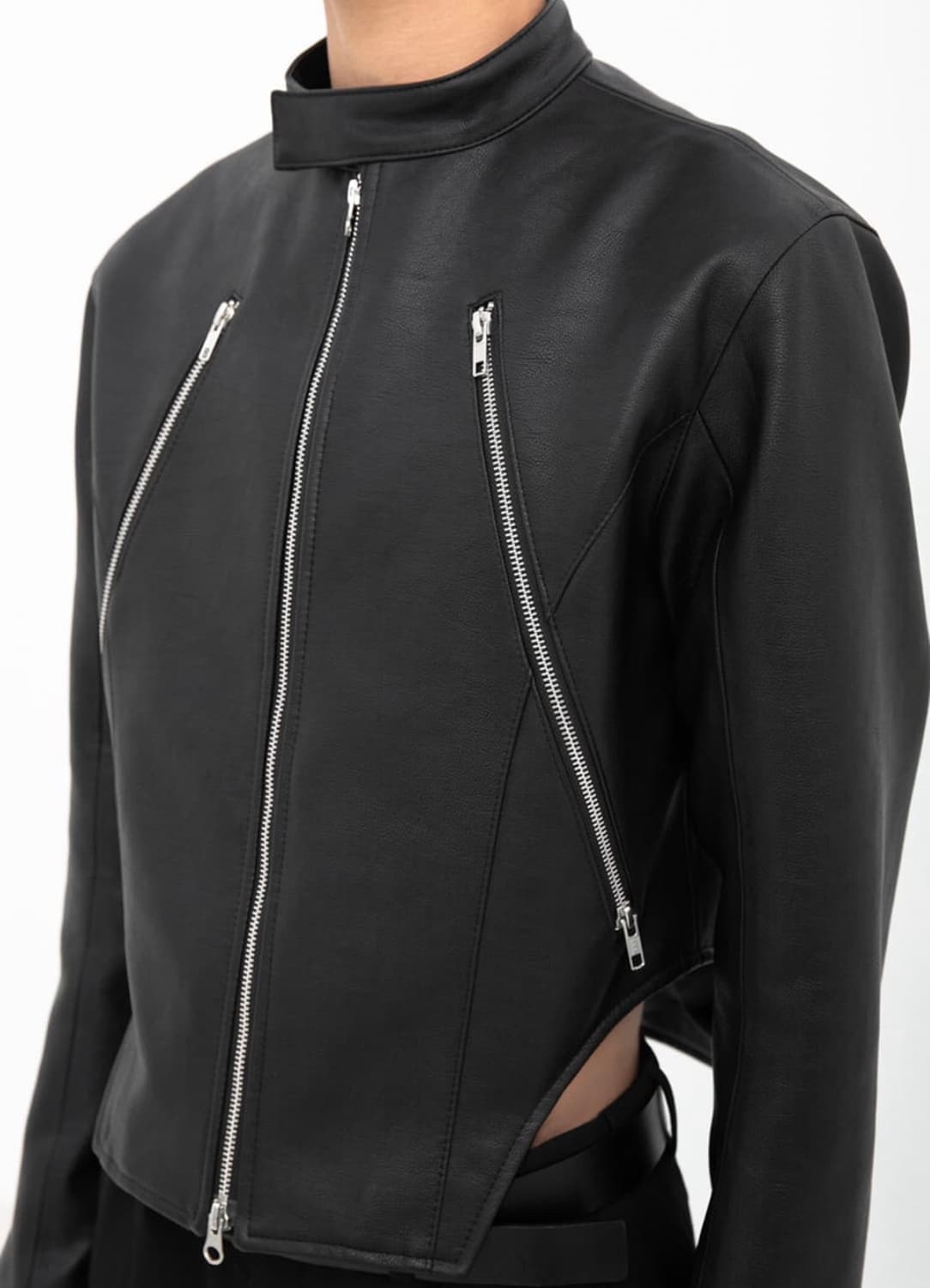 Sinusoidal 레이싱 레더자켓 상품이미지3