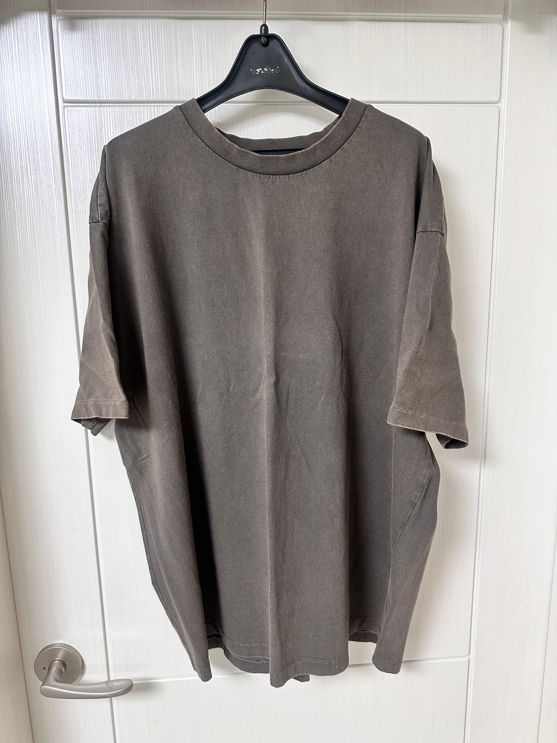 [4] 폴리테루 라운드넥 반팔티 블리치드 브라운 상품이미지1