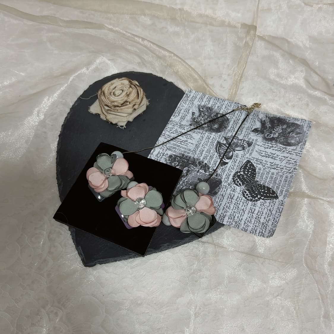 빈티지 플라워 오리엔탈 스네크체인 목걸이 상품이미지2