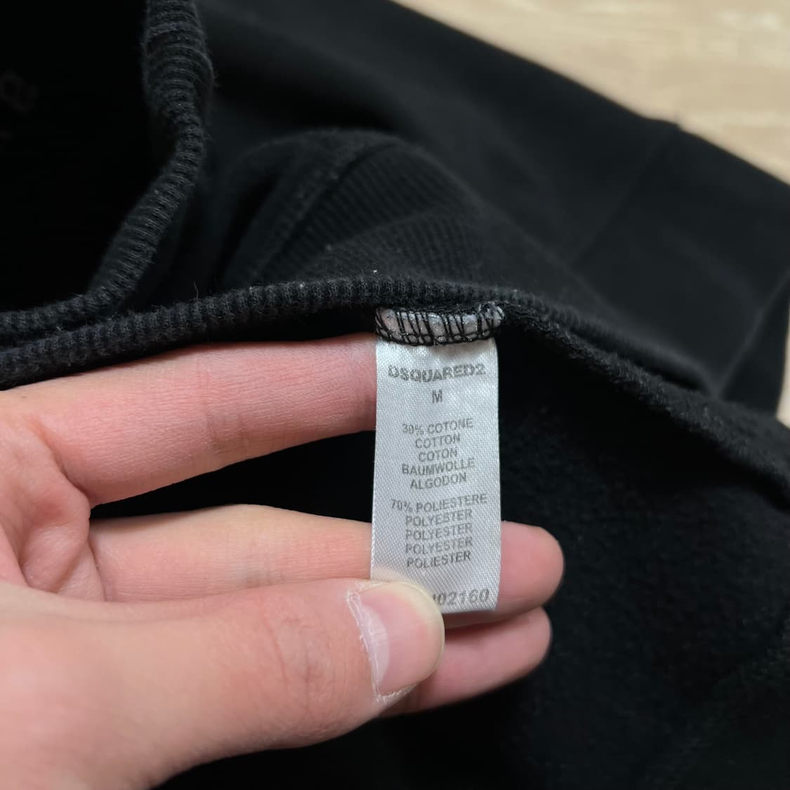 디스퀘어드2 남성 로고 프린팅 기모 후드티 [블랙] M/95 상품이미지7