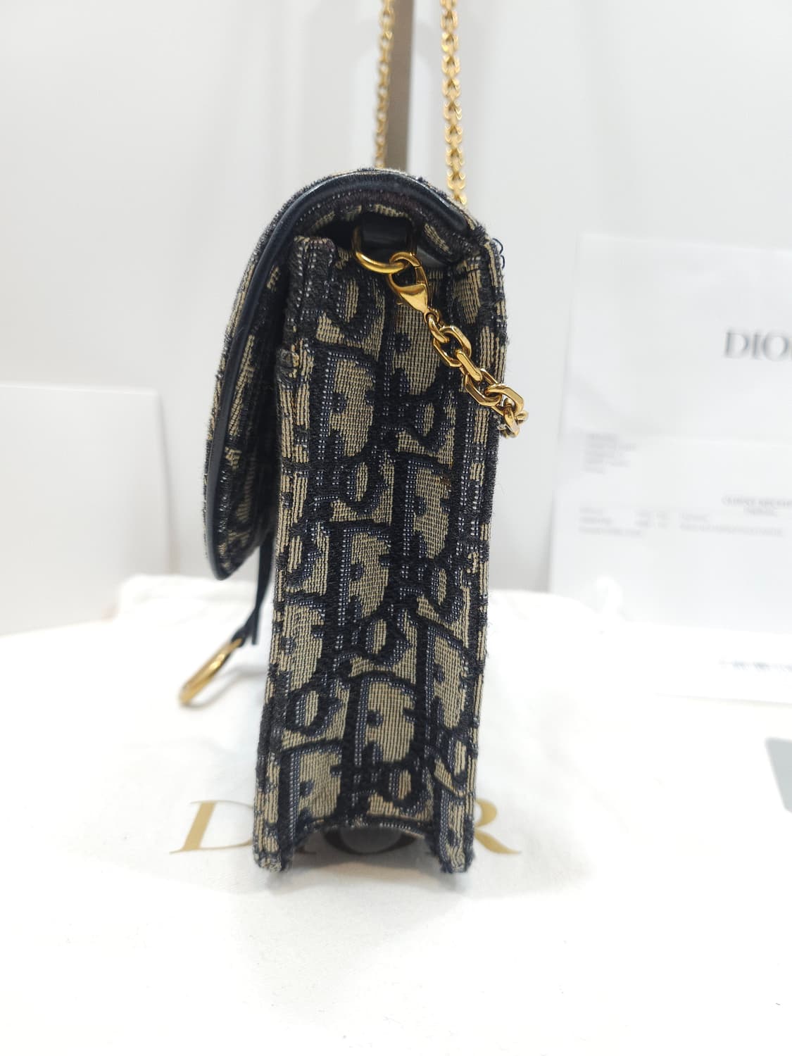 디올 오블리크 새들 체인 파우치 상품이미지8