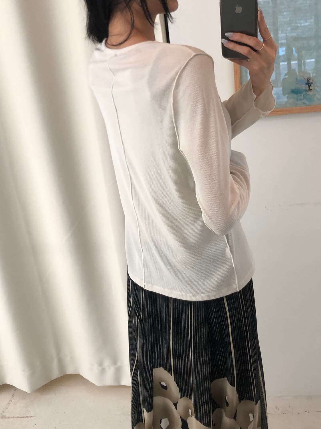 일본빈티지 골지 롱슬리브 상품이미지2