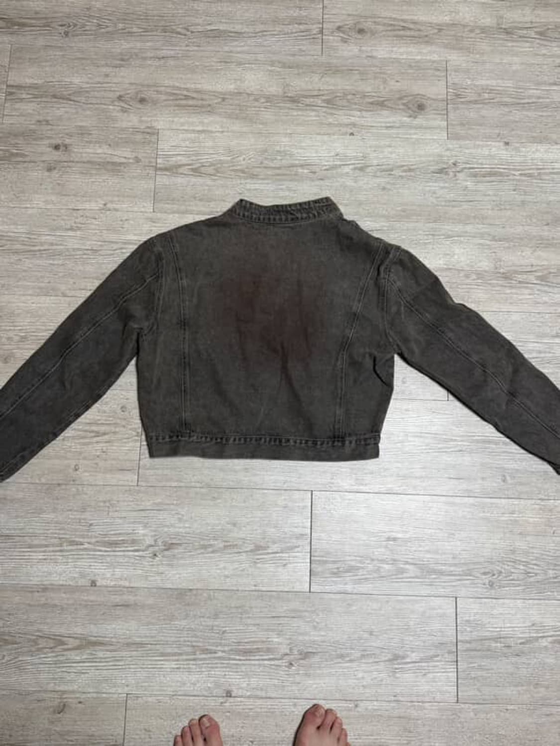 슈퍼서브 워싱 크롭 데님 재킷 상품이미지3