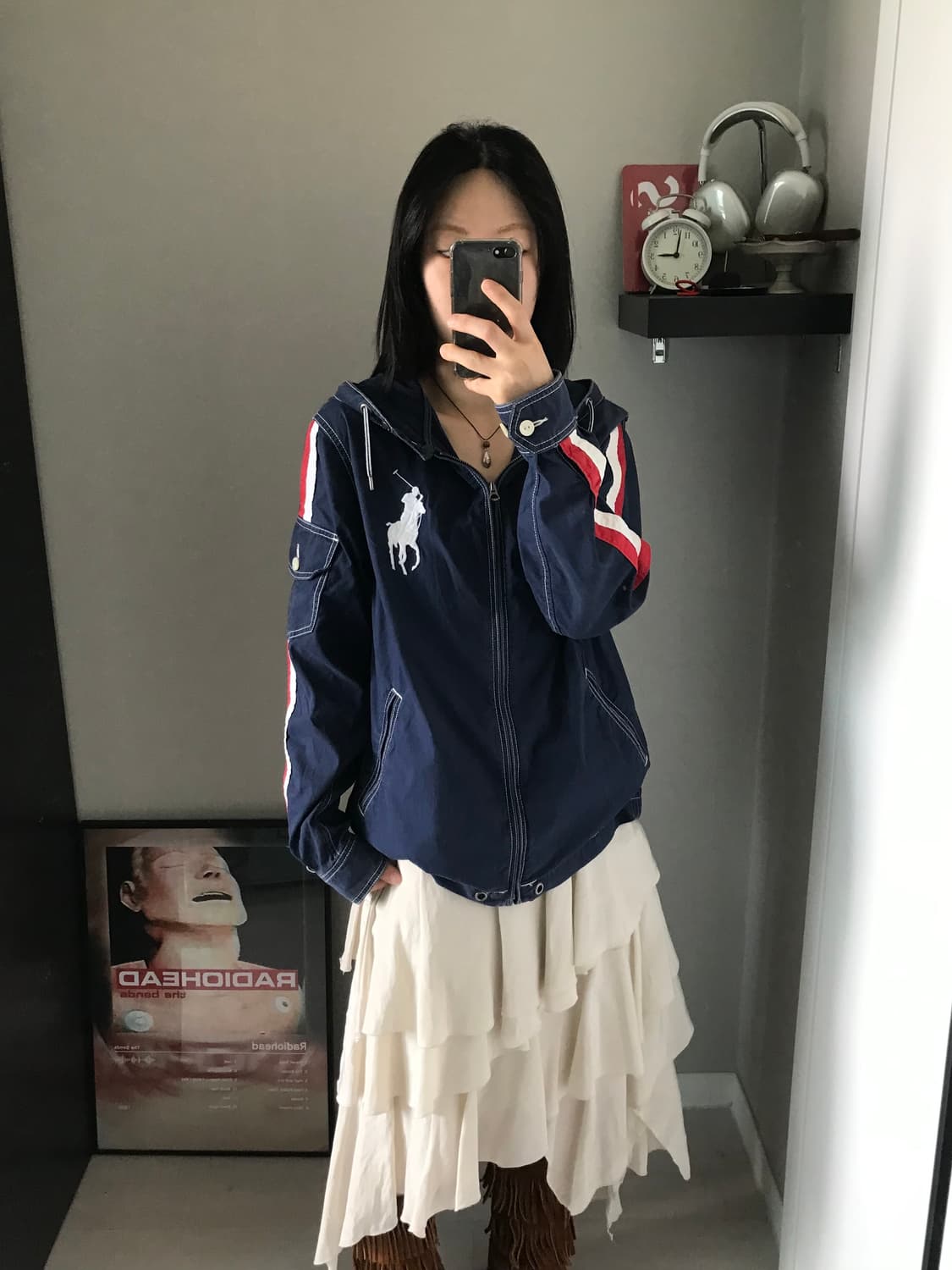 폴로 랄프로렌 빅포니로고 네이비 바람막이 자켓 상품이미지3