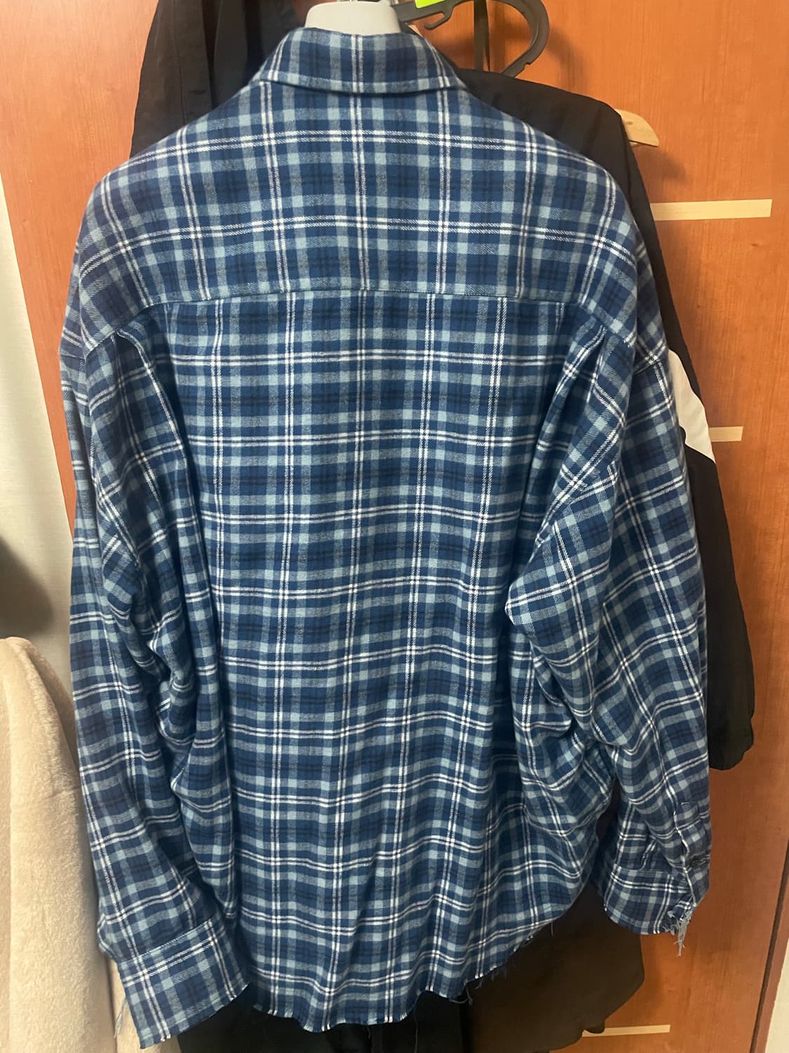 (2) 논노드 플렉시블 체크 셔츠 클래식 블루 상품이미지2