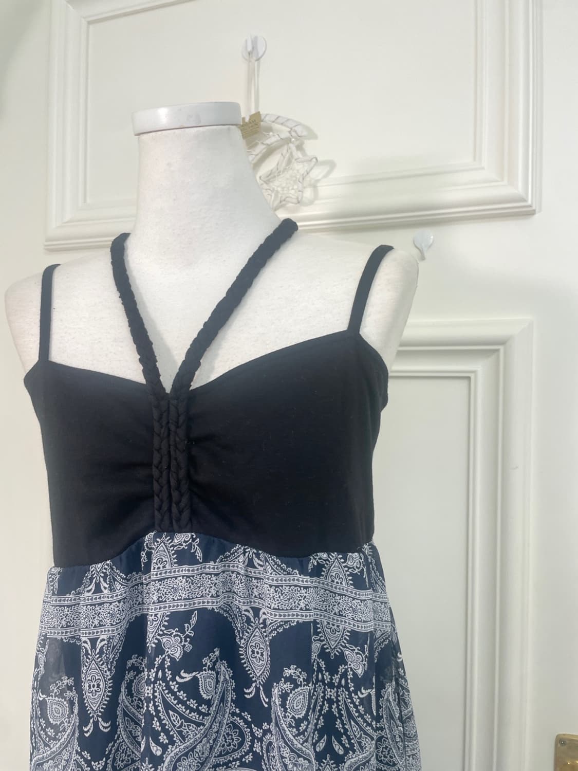 navy pasley long sleeveless opc(size-L) 상품이미지7
