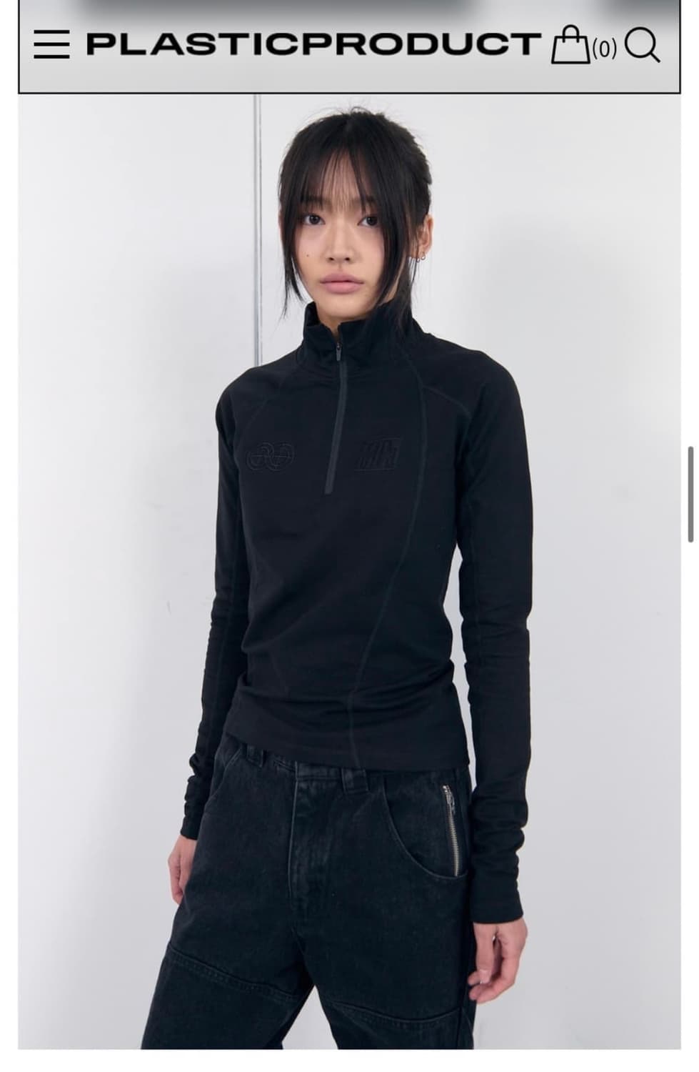 PLASTICPRODUT 소프쉘 하프집업 L 상품이미지2