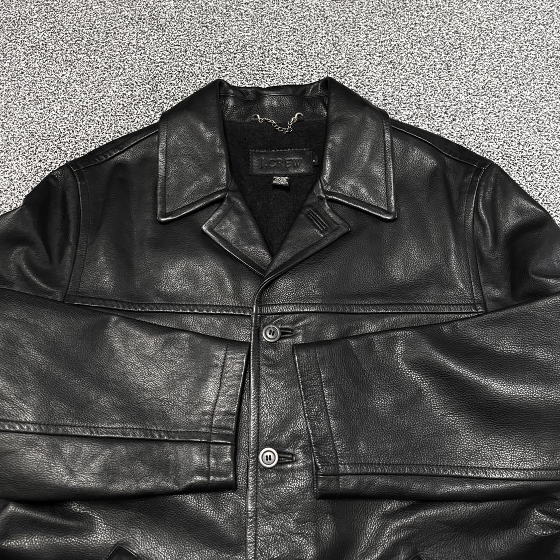 제이크루 레더 카코트 가죽자켓 상품이미지5