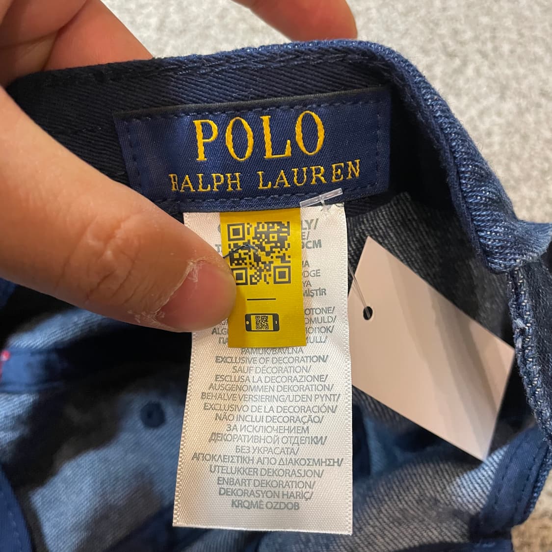 폴로 데님 볼캡 상품이미지3