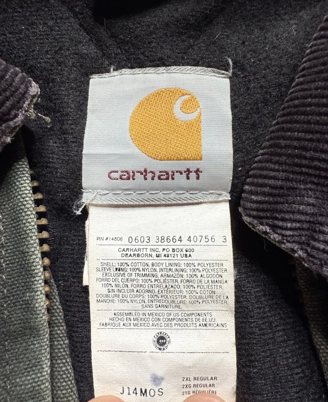 [2XL]칼하트 J14 산타페 모스 상품이미지3