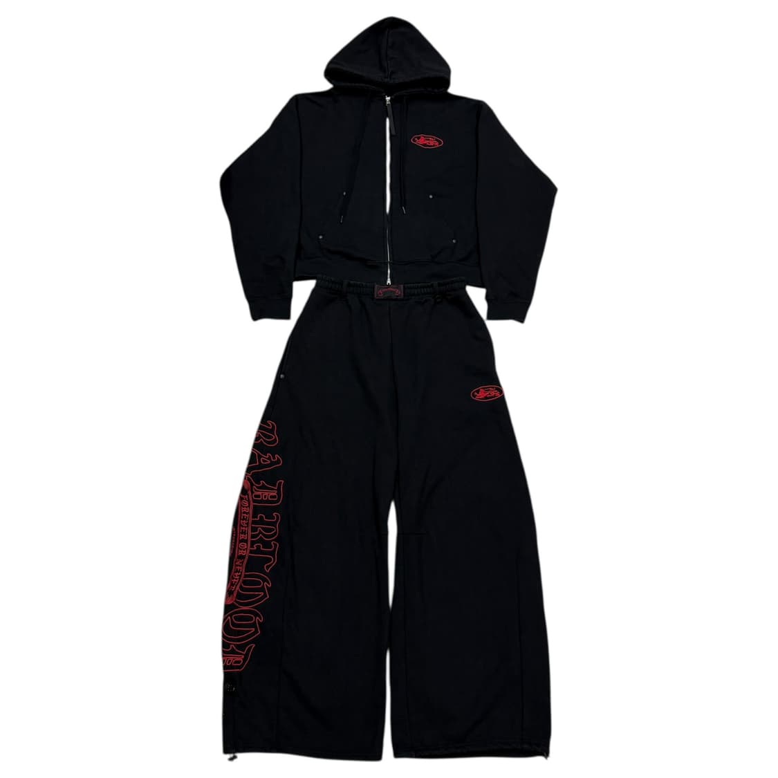 배드블러드 미스틱 캡슐 2WAY 스웻 셋업 세트 블랙 상품이미지1