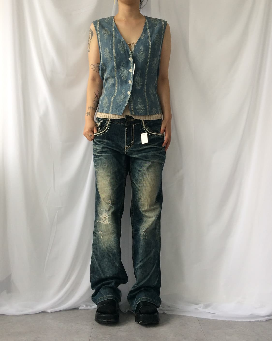 Ethnic mood vest 상품이미지1