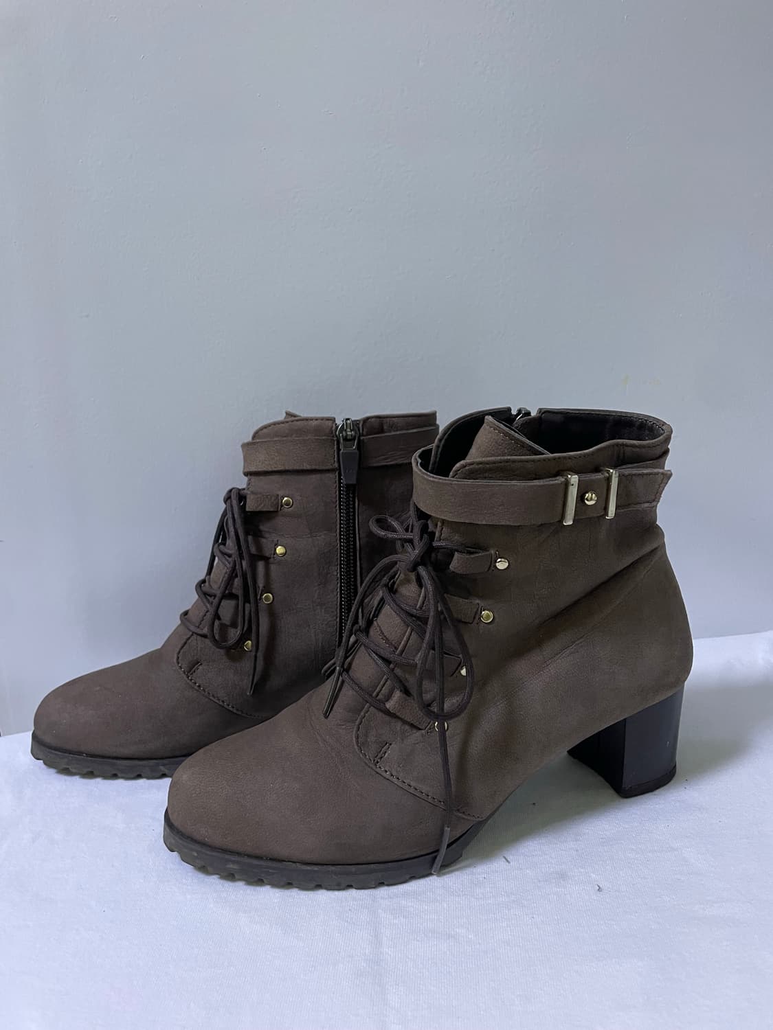 빈티지 모카 리본 부츠 225(230) 상품이미지1