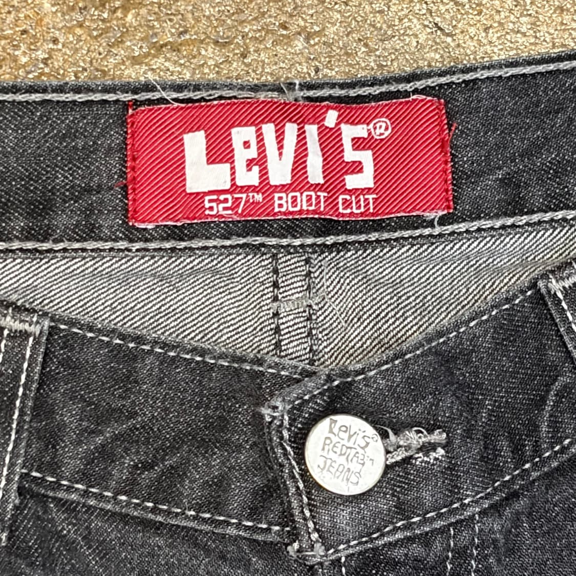 00s 미국 빈티지 리바이스 527 부츠컷 블랙진 청바지 상품이미지5