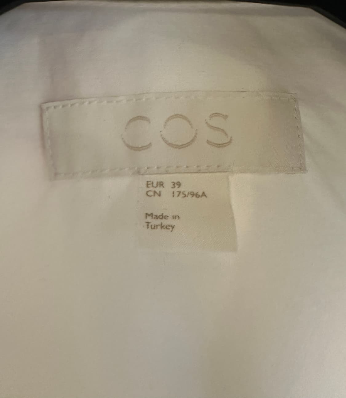 COS 코스 화이트 셔츠 EUR 39 상품이미지2