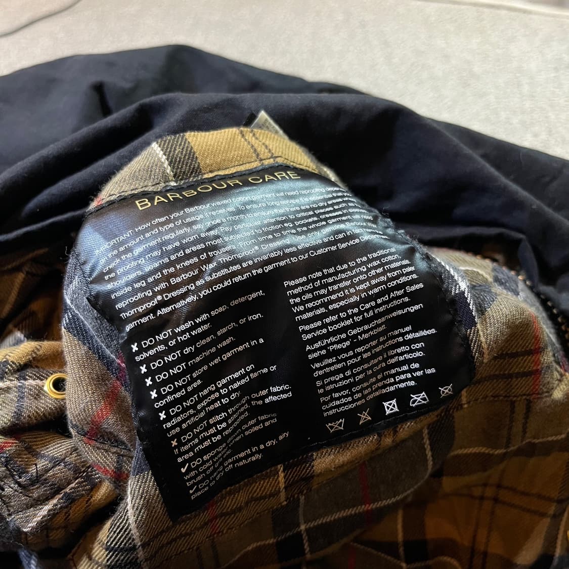 Barbour 바버 인터내셔널 왁스자켓 상품이미지7