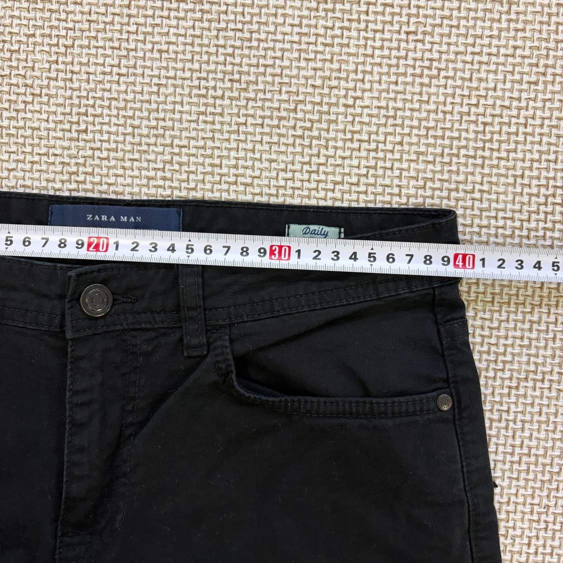 30 자라 남성 블랙 바지 0609D2 상품이미지8