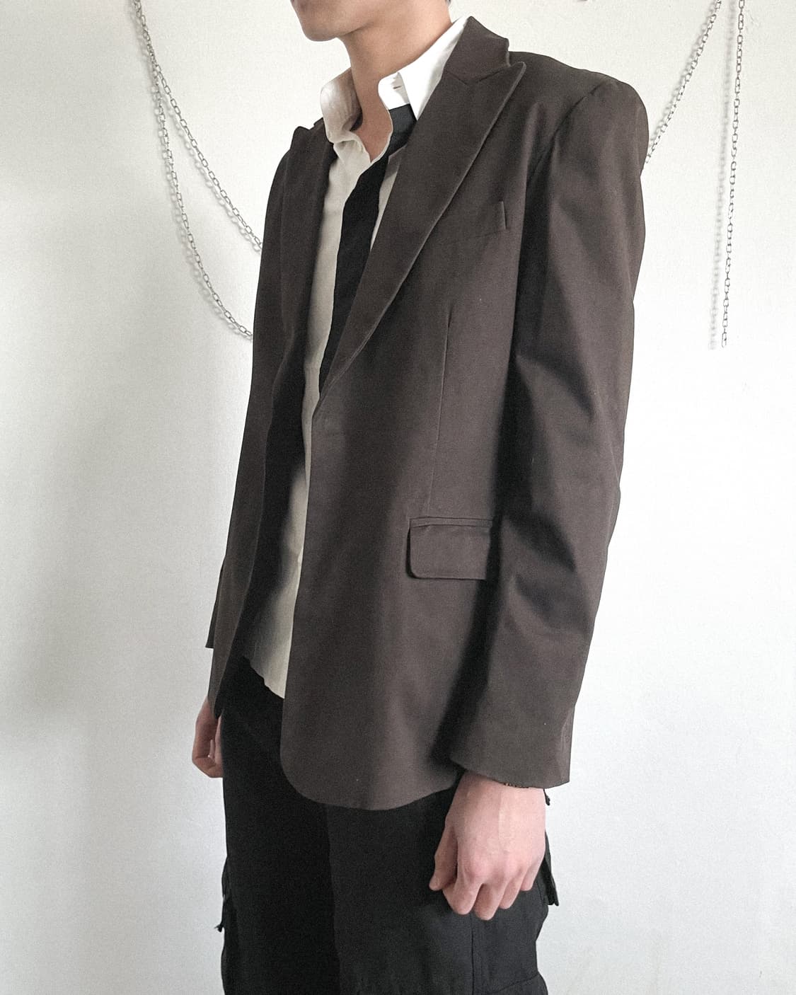 입생로랑 리브고슈 by 톰포드 04ss 히든버클 블레이져 상품이미지5