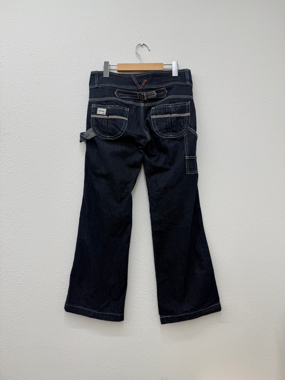 빈티지 Betty Smith 로우라이즈 부츠컷 와이드 데님 팬츠 상품이미지5