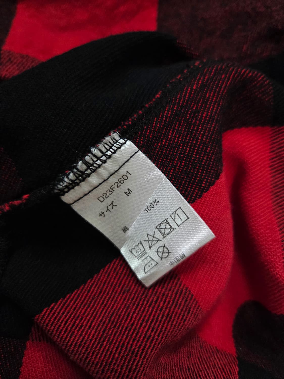 DEAR LAUREL 레드 체크 헤비 코튼 워크 셔츠 재킷 상품이미지7