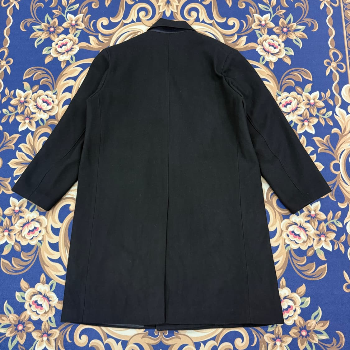 (L)비슬로우 Beslow 오버핏 울 더블롱코트 (블랙) 상품이미지6