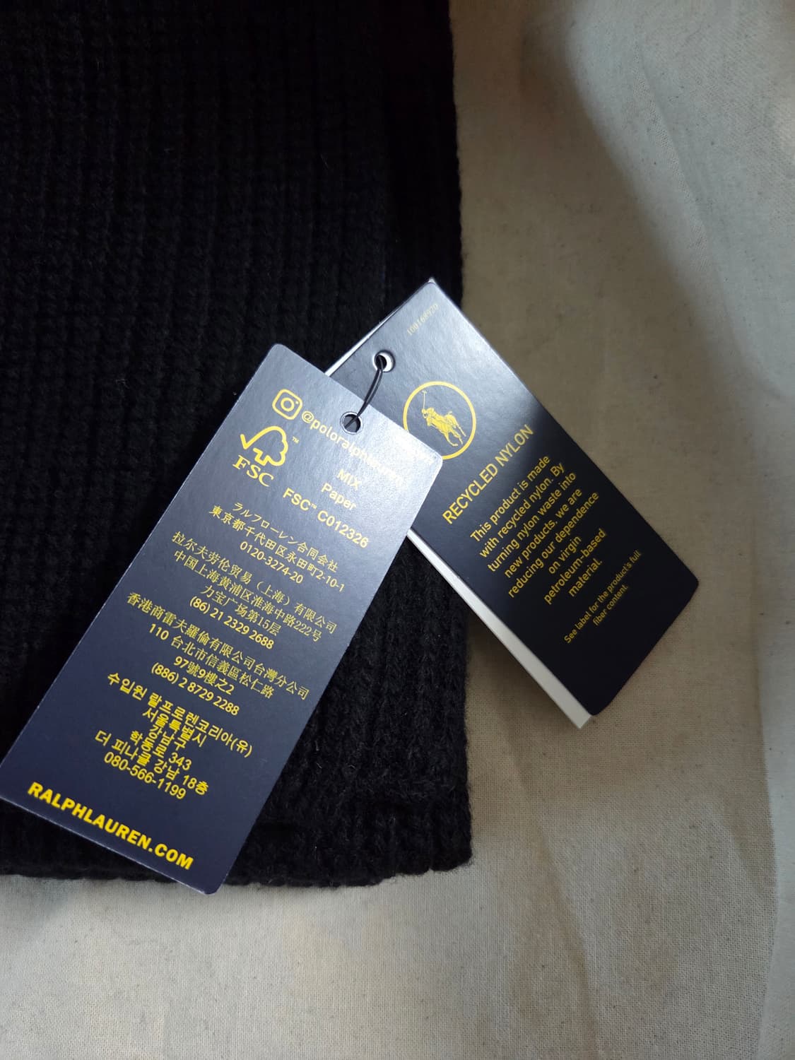 [새상품] 폴로 랄프로렌 니트 울 머플러 상품이미지3