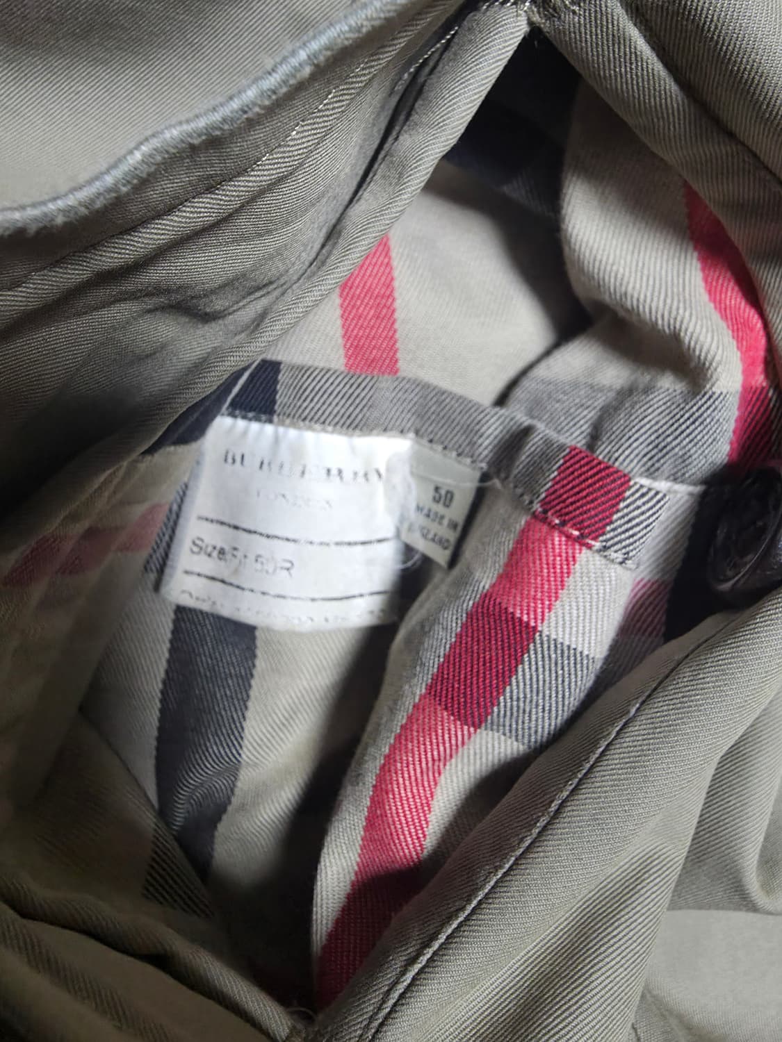 정품버버리트렌치코트 50사이즈 상품이미지9