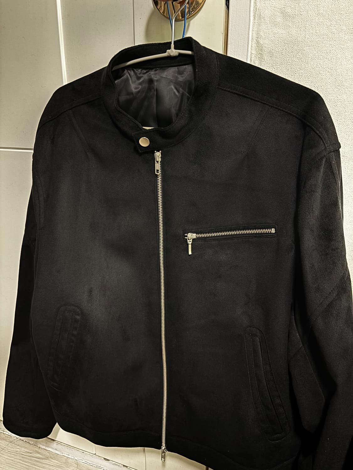 드로우핏 바이커 스웨이드 자켓 L 상품이미지4