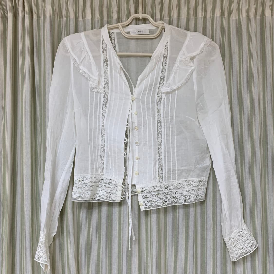 일본 빈티지 레이스 블라우스 상품이미지2