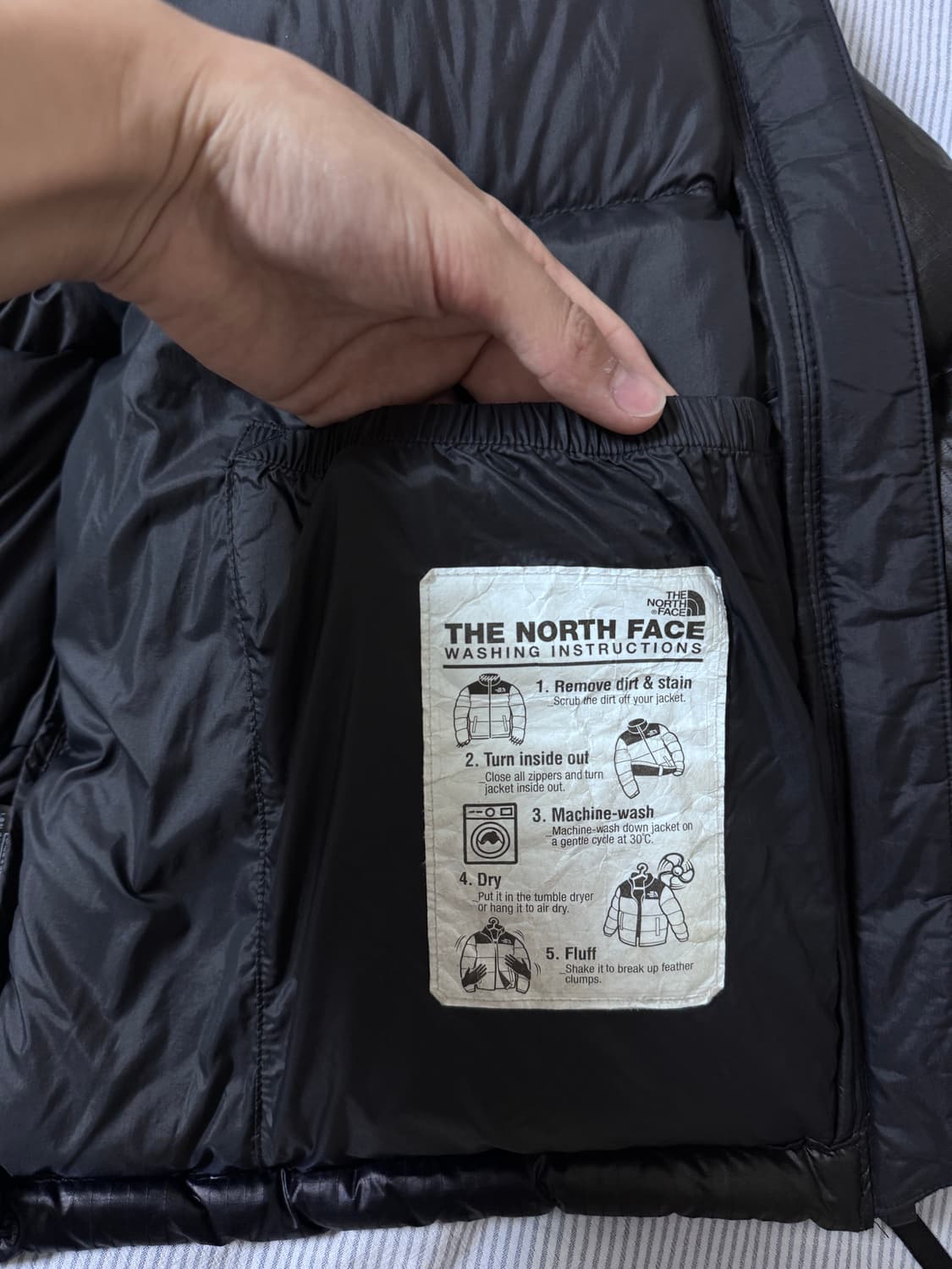 노스페이스 화이트 라벨 노벨티 눕시 다운 자켓 블랙 상품이미지10