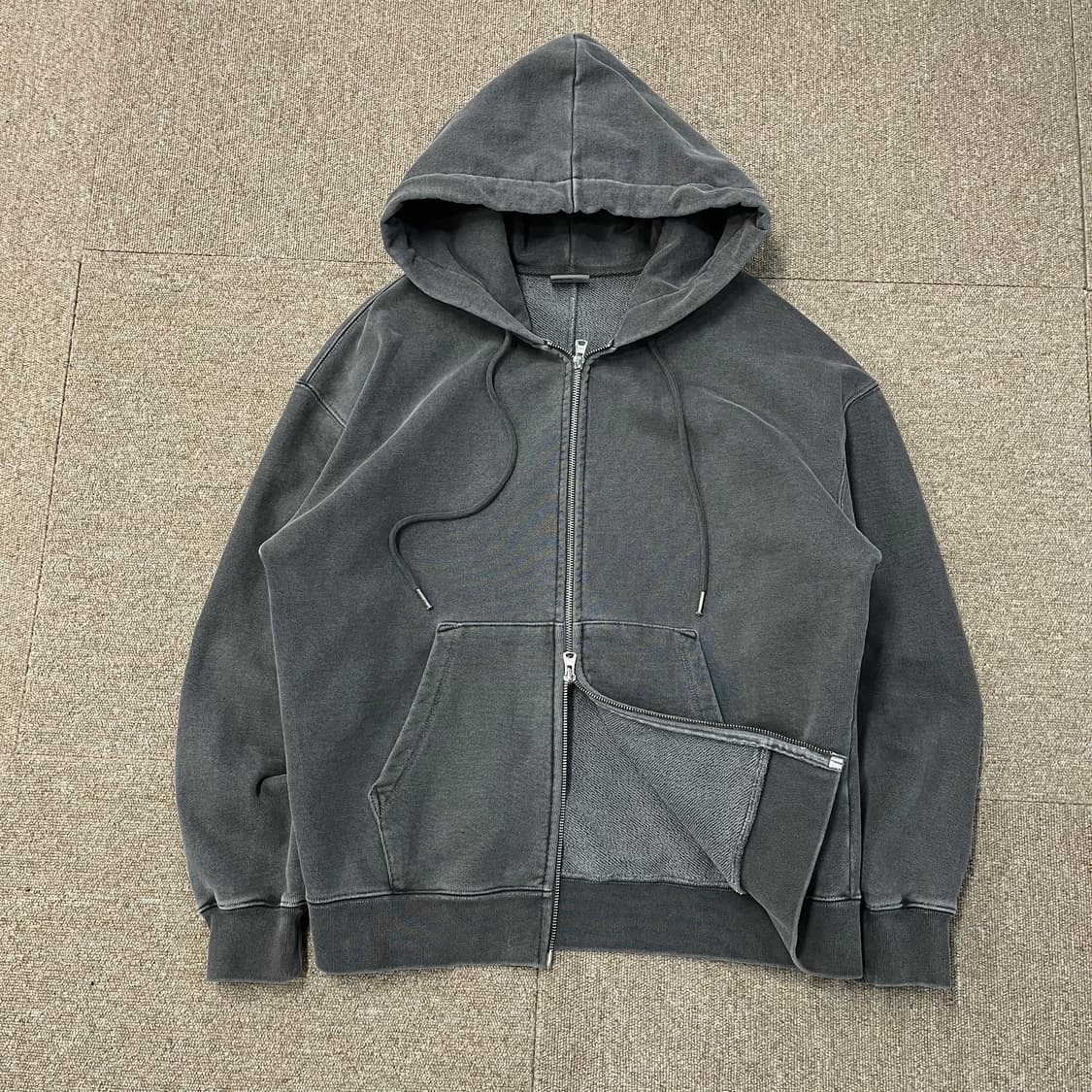 소버먼트 투웨이 헤비 피그먼트 후드집업 상품이미지2