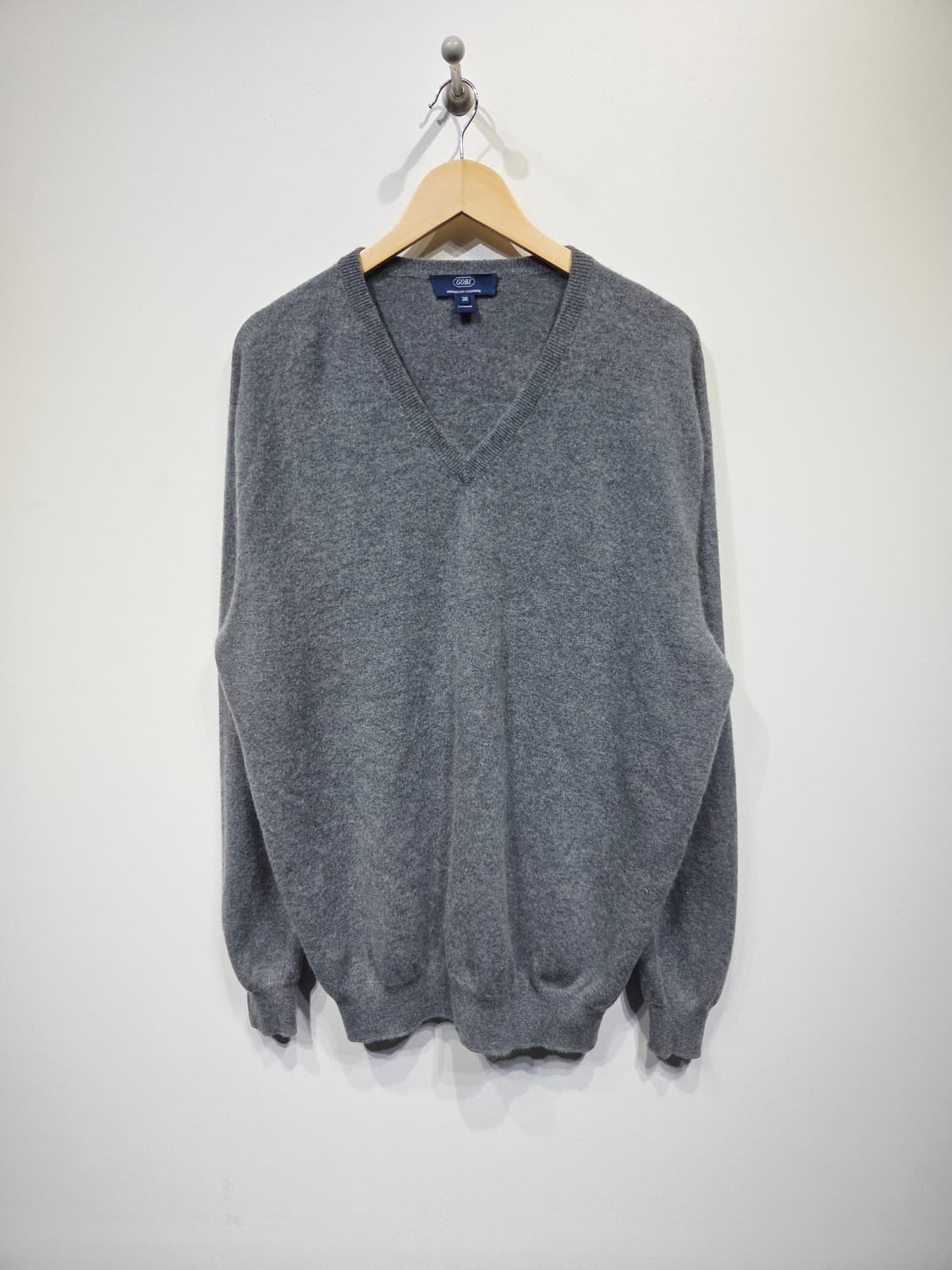 GOBI 고비 몽골리안 100% 캐시미어 브이넥 니트 상품이미지2