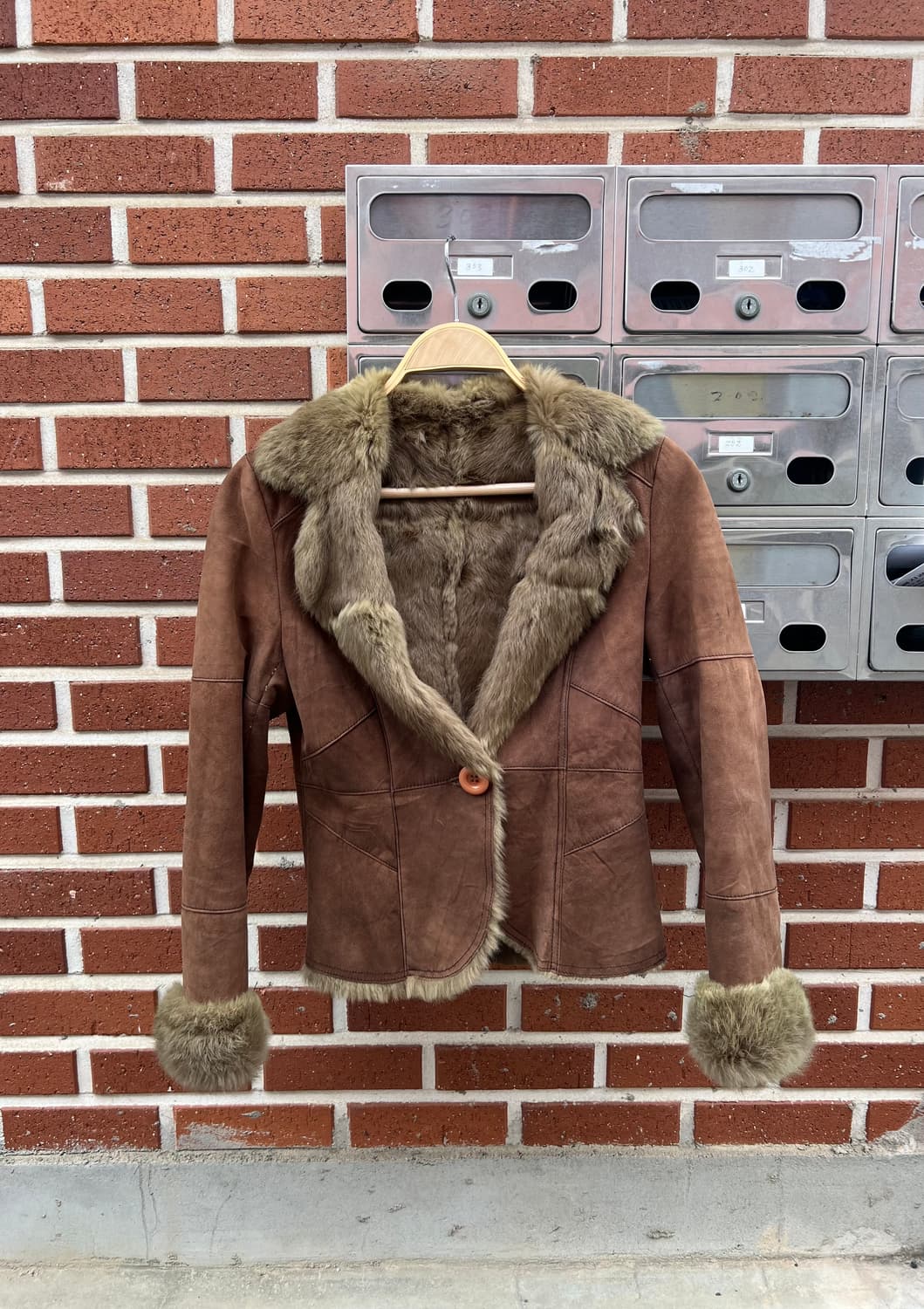 Y2K 퍼 무스탕 자켓 일본 빈티지 상품이미지1