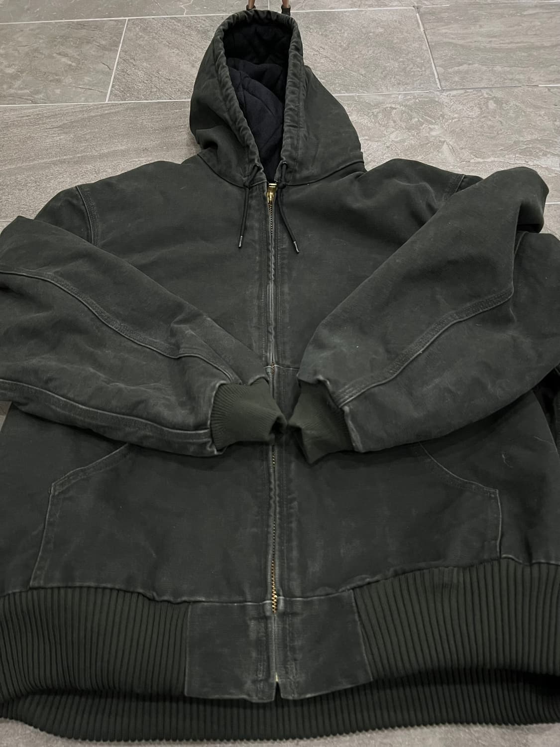 (XL) 칼하트 후드 덕 액티브 자켓 J130 MOS 모스그린 상품이미지6