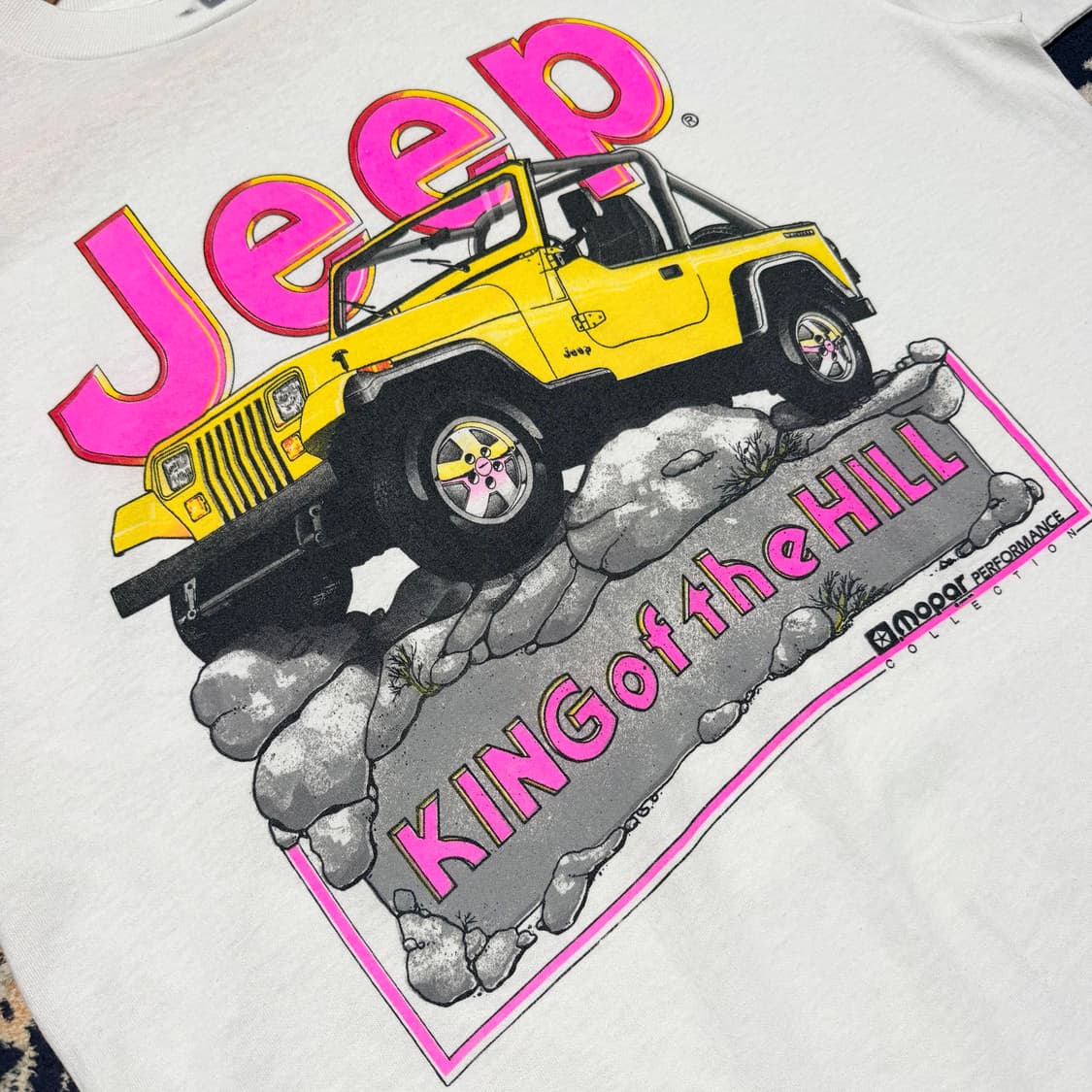 USA 90s ALORE JEEP 킹오브더힐 반팔 XL 싱글스티치 상품이미지4