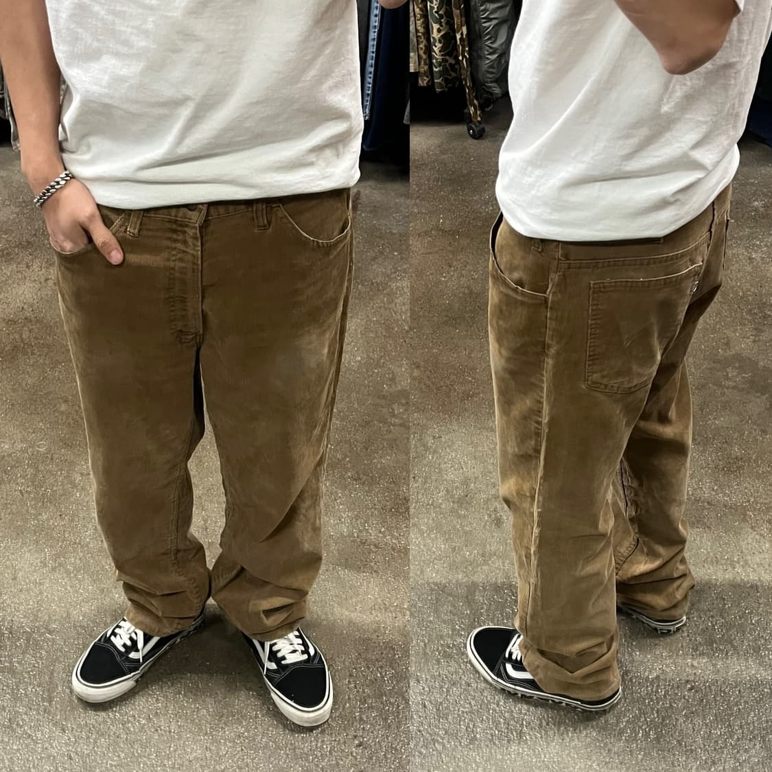 80s Levis519 코듀로이 팬츠 (35”) 상품이미지7