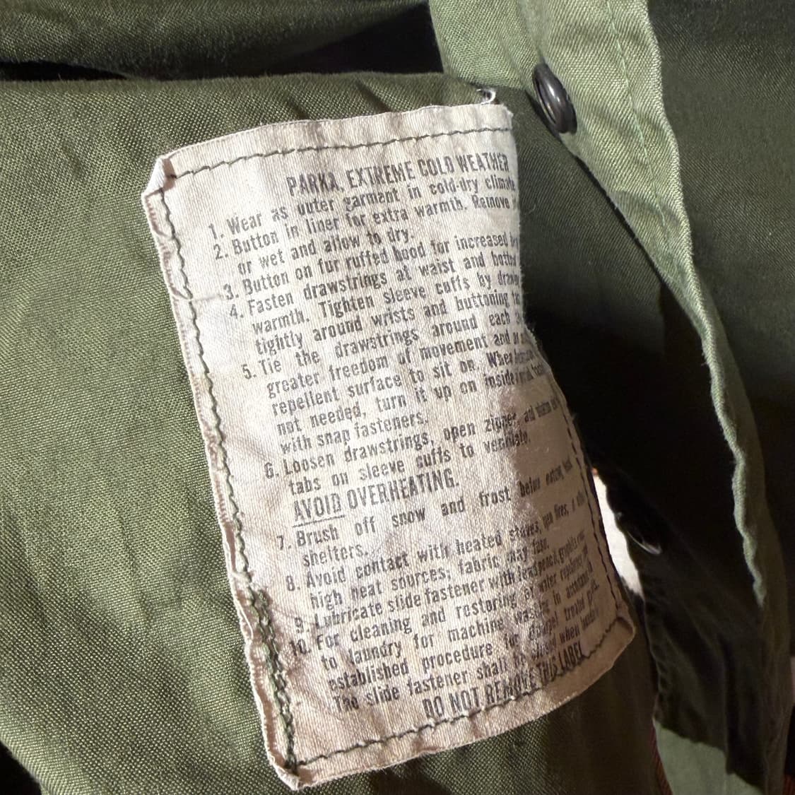 미군 오리지널 70s M-65 피쉬테일 파카 SR 105 상품이미지5