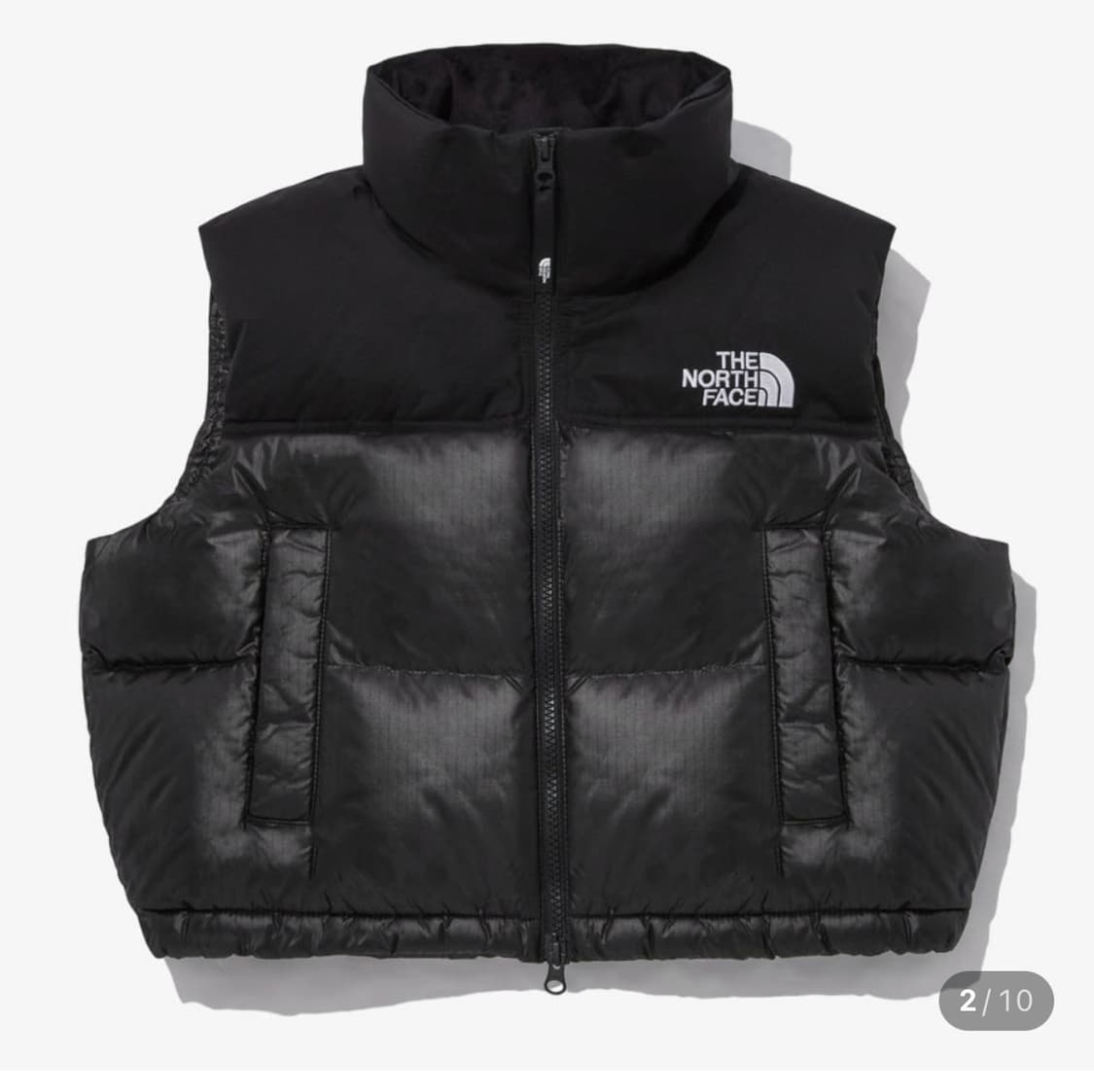 노스페이스 여성 눕시 패딩조끼 숏패딩 블랙 90 상품이미지1