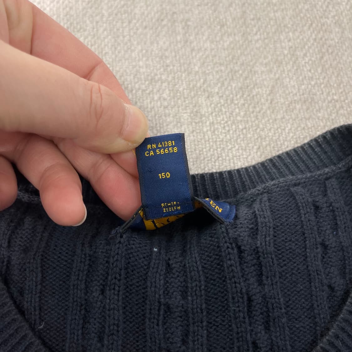 W95 폴로랄프로렌 꽈배기 가디건  상품이미지5