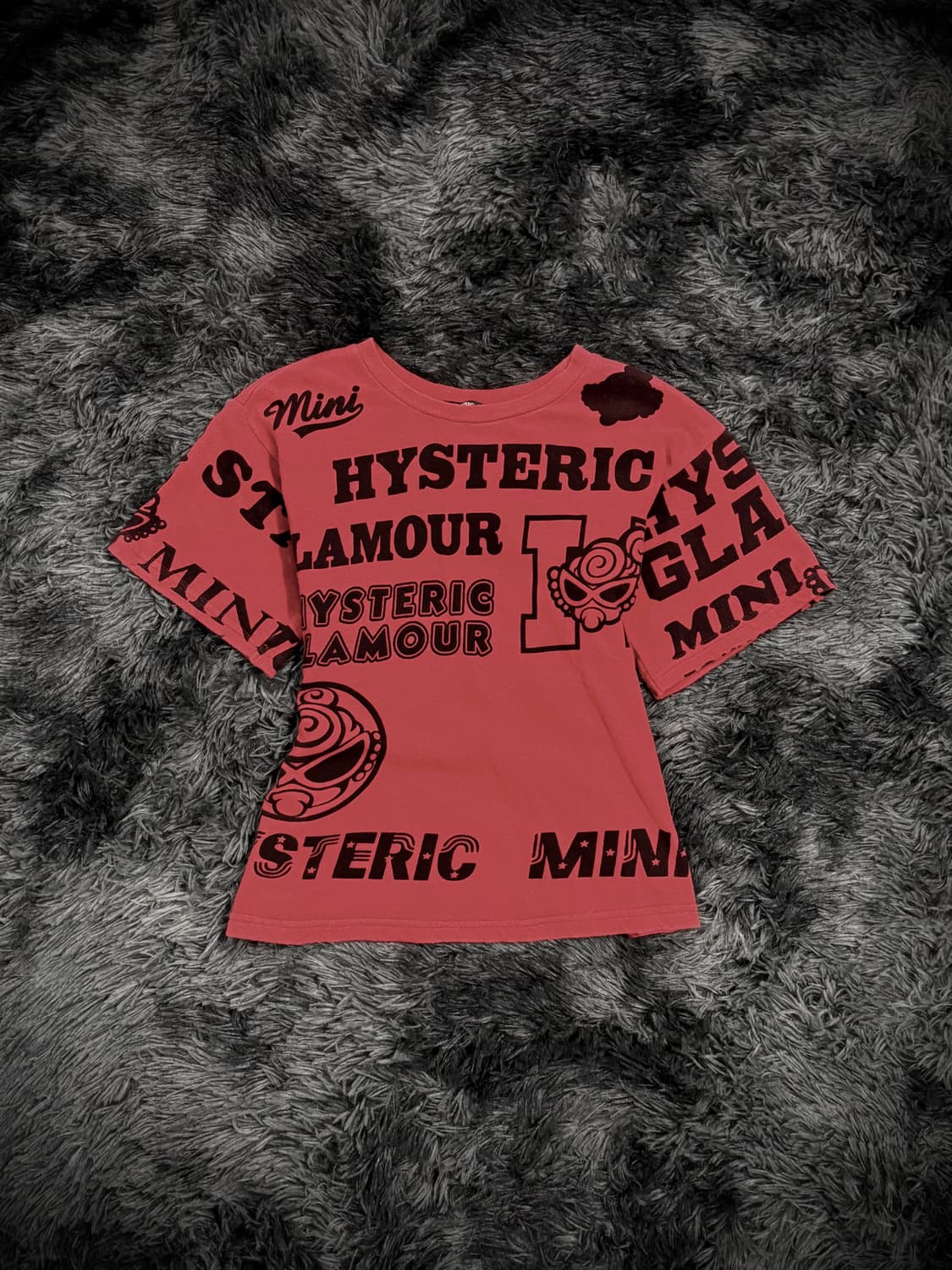 Hysteric Mini 레드 그래픽 티셔츠 상품이미지1