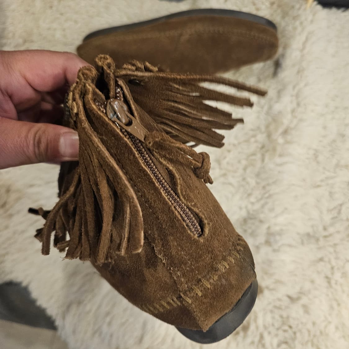 미네통카 스웨이드 웨스턴 부츠 모카신 상품이미지3