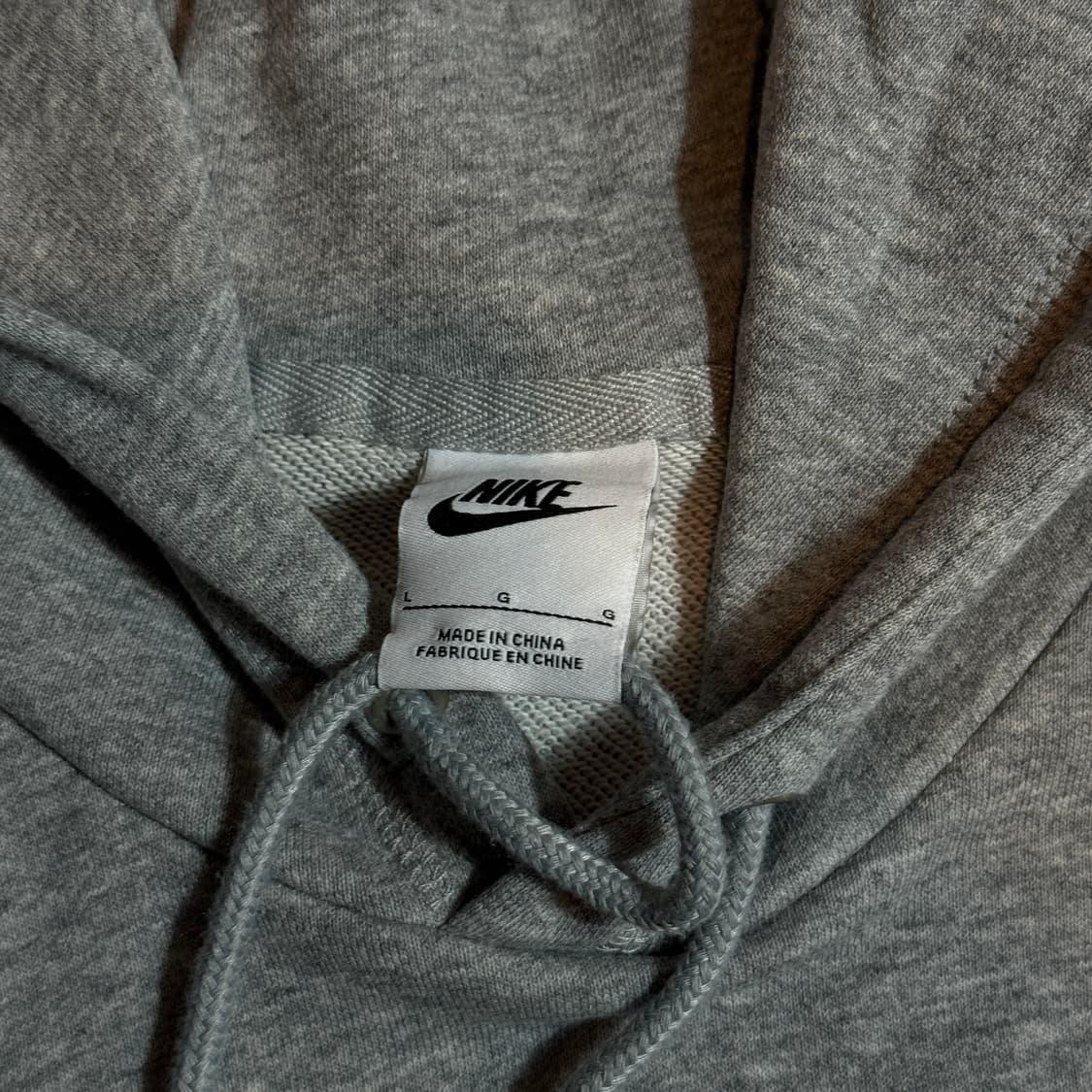 나이키 빅로고 그레이 후드티 상품이미지3